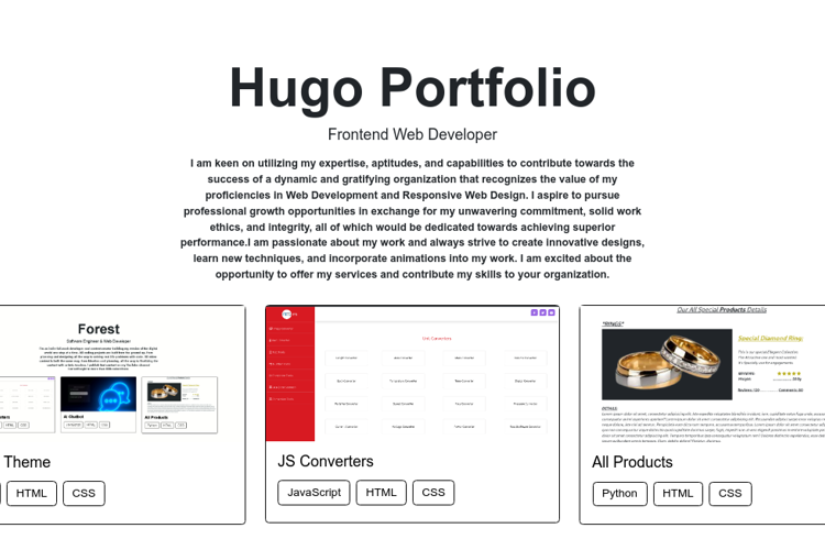 Hugo-Portfolio